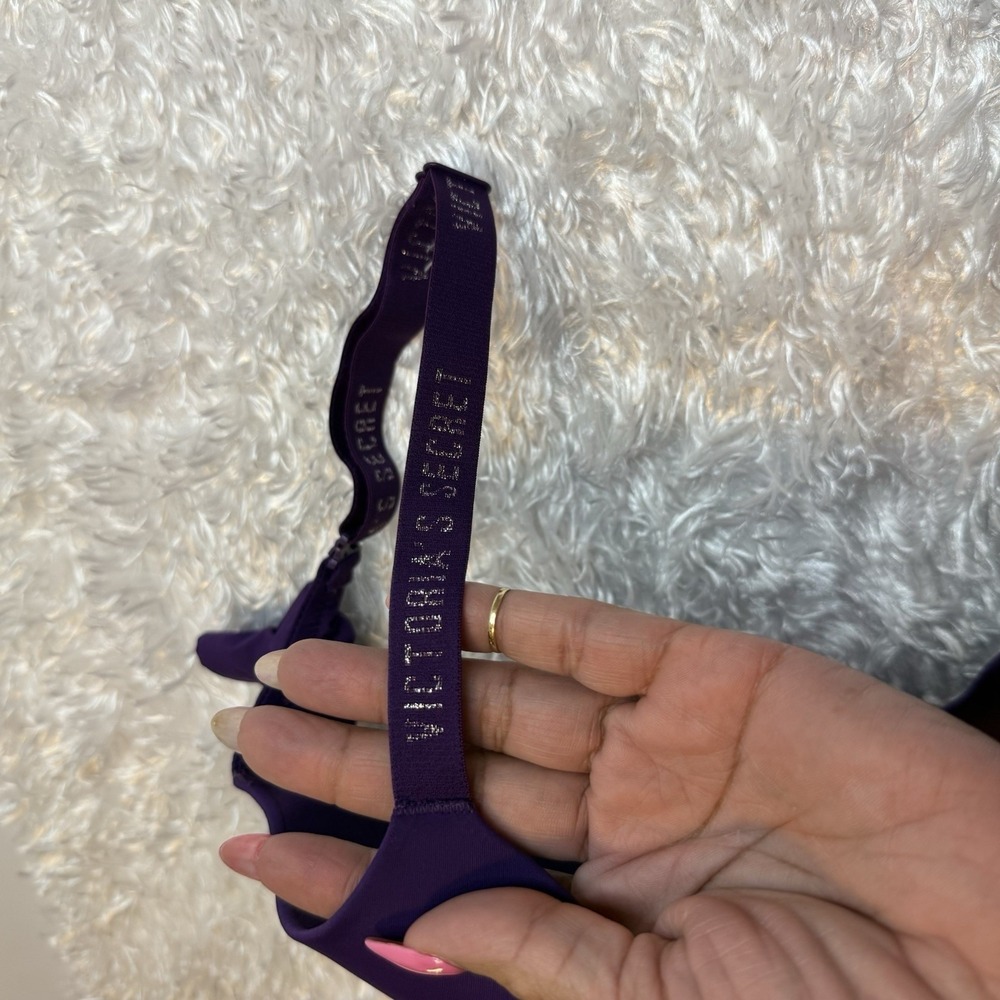 Victoria's Secret Bra 32DDD T-Shirt Lightly Lined Wireless Convertible Purple - Picture 10 of 11